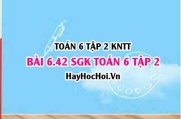 Bài 6.42 SGK Toán 6 tập 2 Kết nối tri thức